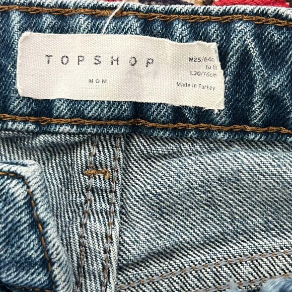 Topshop Mom Cut Jeans (W: 25; L: 30) - Picture 2 of 3